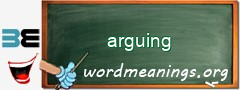 WordMeaning blackboard for arguing